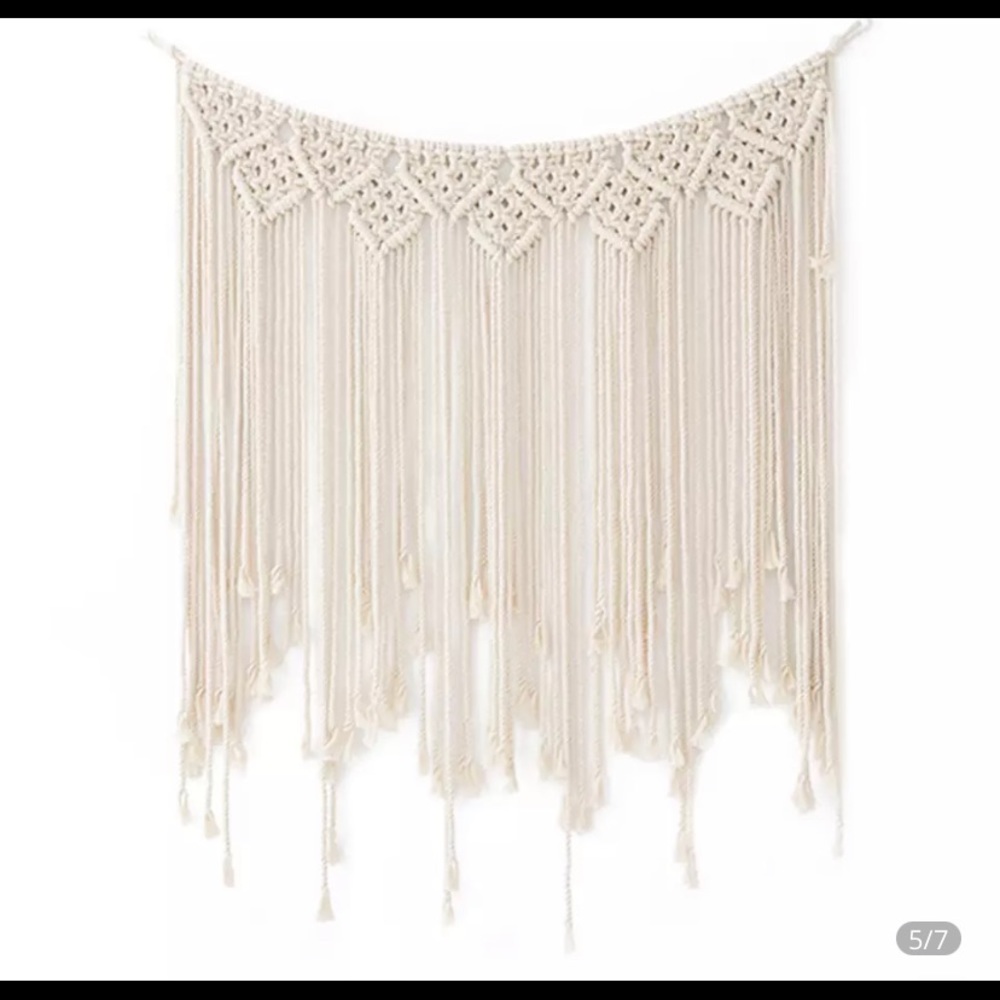 Tassel boho curtain